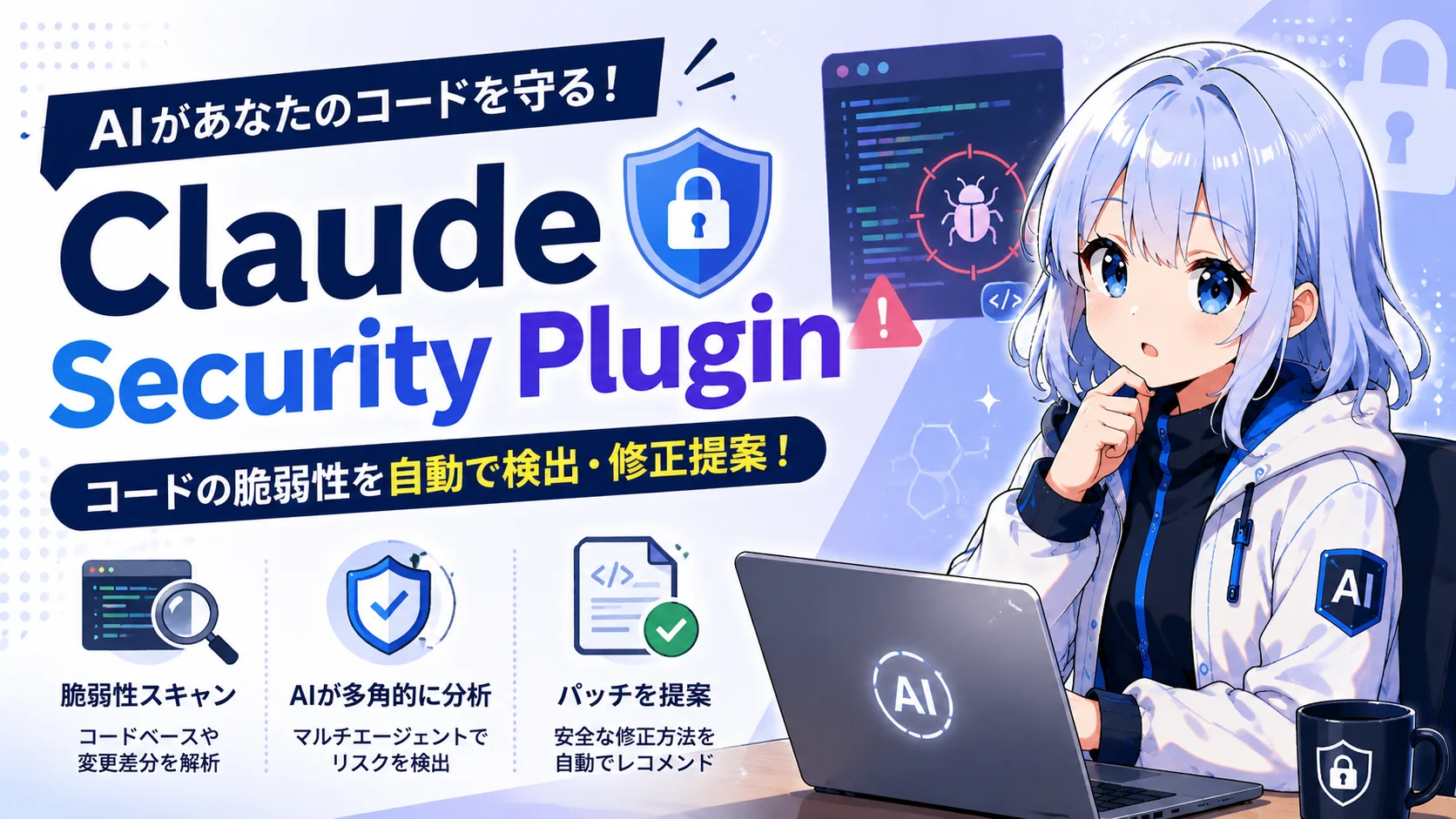 AIが自分のコードの「弱点」を見つけてくれる｜Claude Codeの新機能「Claude Security」をやさしく解説